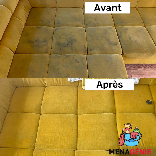 Nettoyage Coussin Avant Après