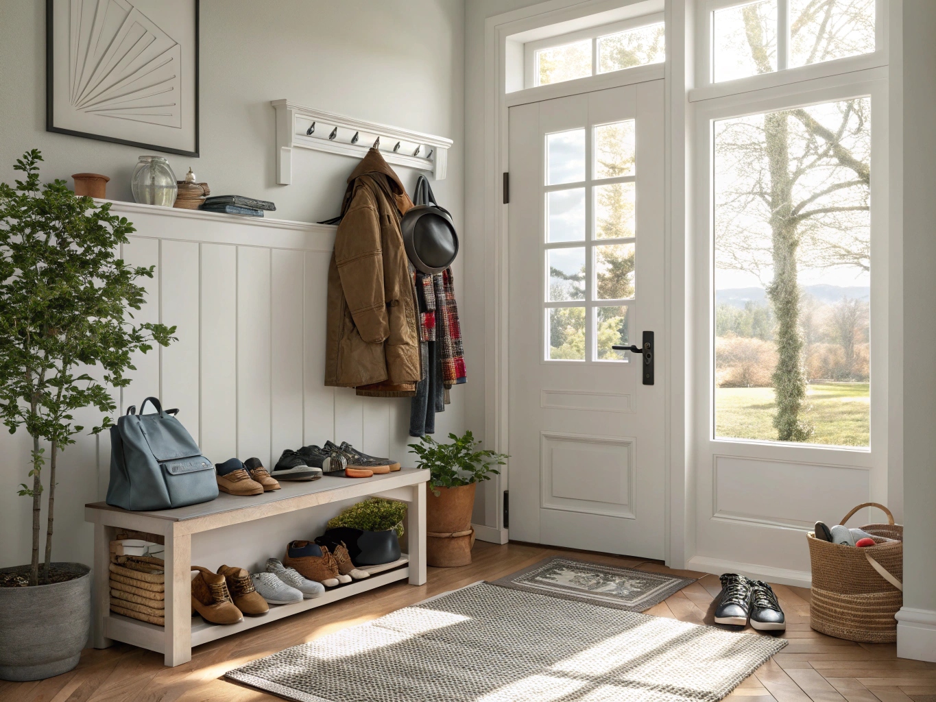 a-highly-detailed--ultra-realistic-home-entryway-o ménage résidentiel sainte foy